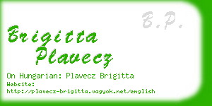 brigitta plavecz business card